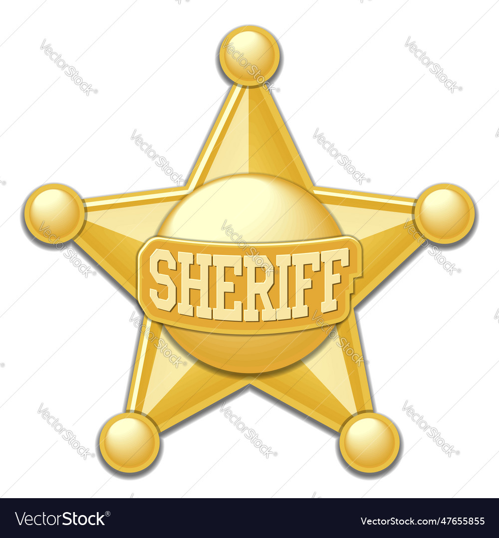 Sheriff five pointed star icon