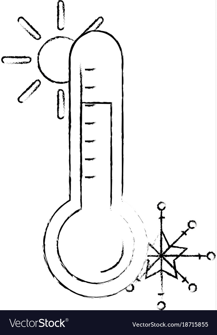 Thermometer device isolated icon