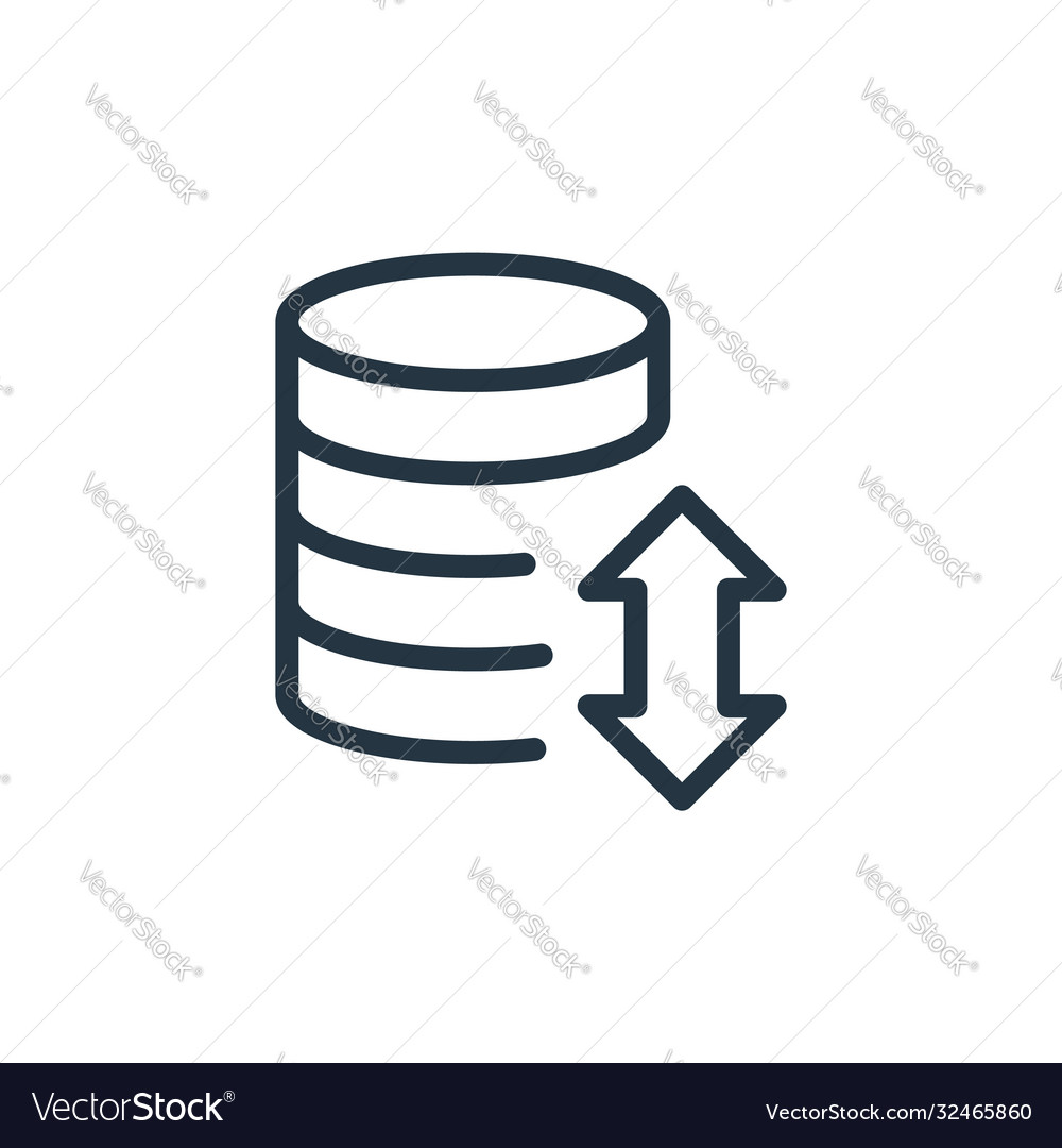 Data transfer icon isolated on white background