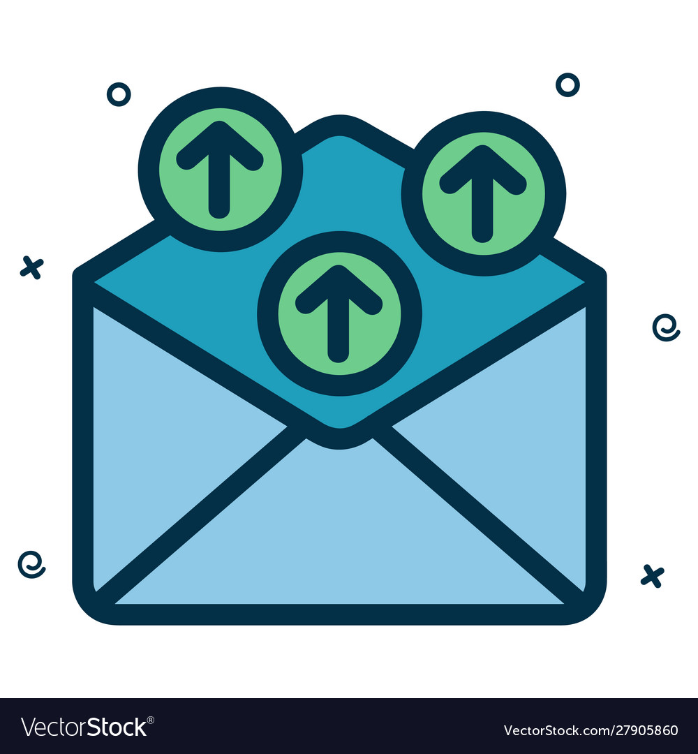Message icon in a modern style