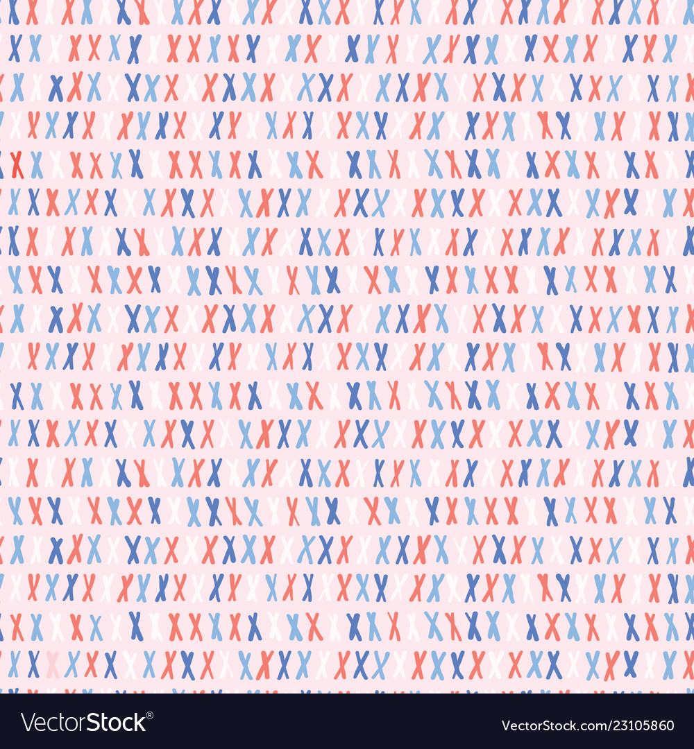Modern sketchy line cross seamless pattern vector image Modern sketchy line cross seamless pattern