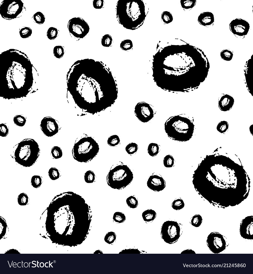 Seamless pattern with brush circle