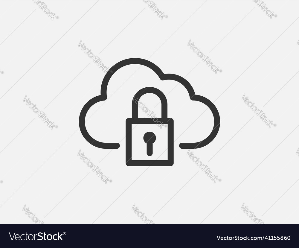 Technology icon cloud computing connection big