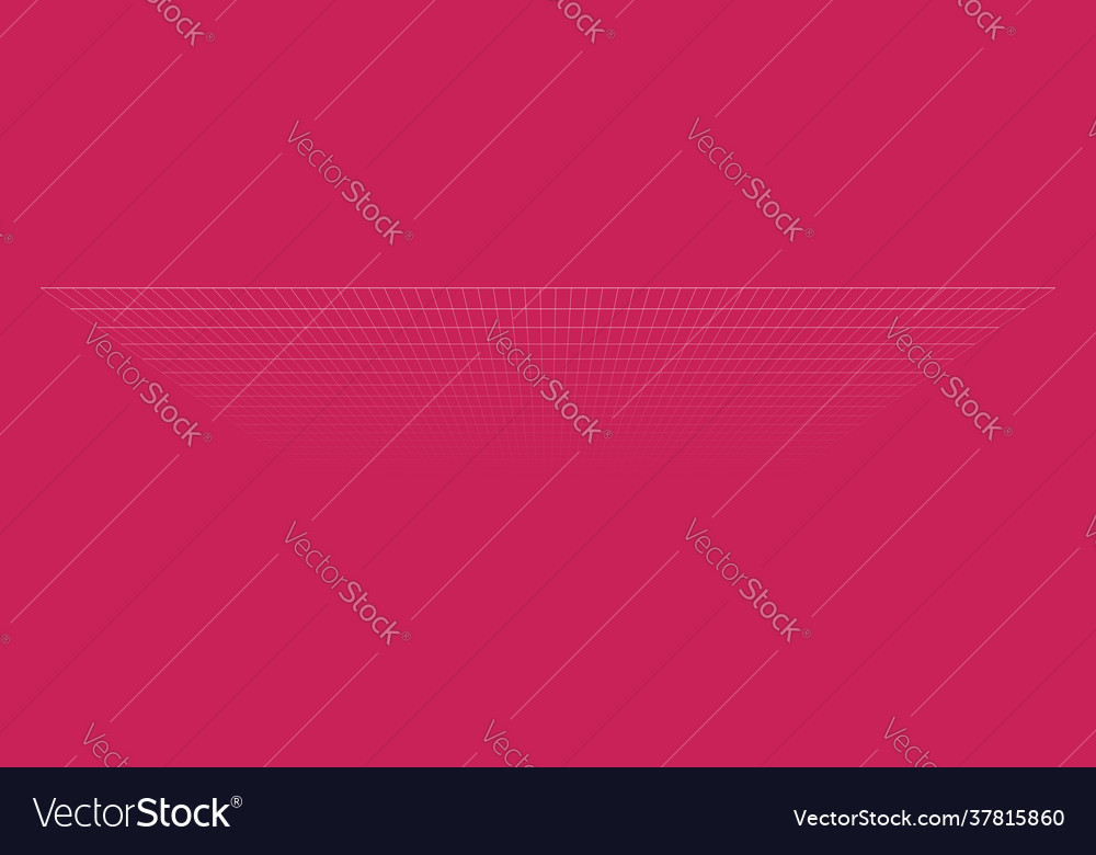 Tilted skew 3d grid mesh vector image Tilted skew 3d grid mesh