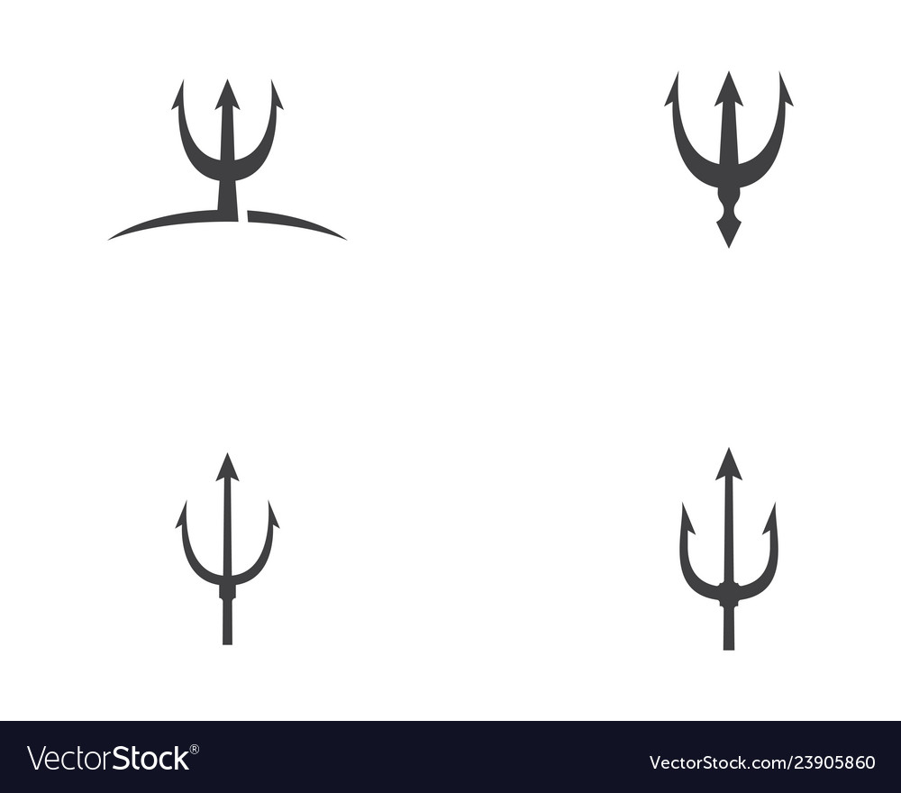 Trident logo template icon