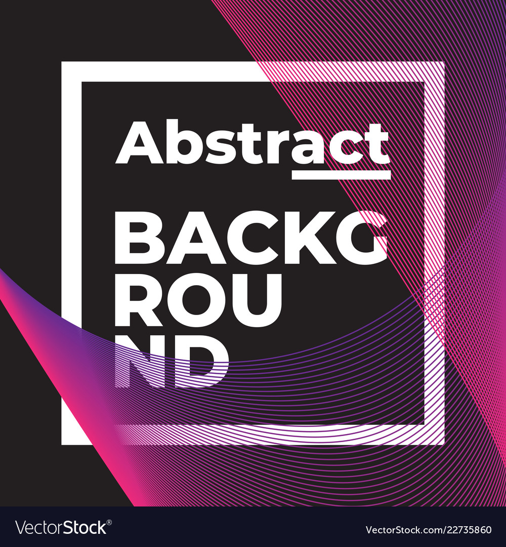 Universal trend geometric shape with text template vector image Universal trend geometric shape with text template