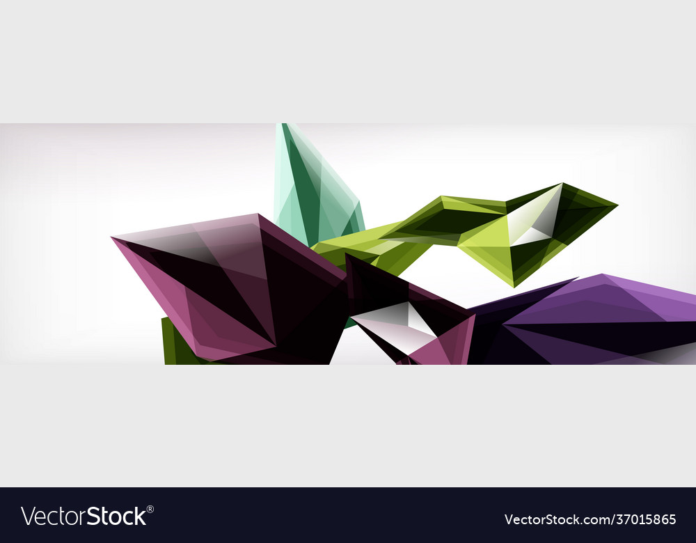 3d triangles and pyramids abstract