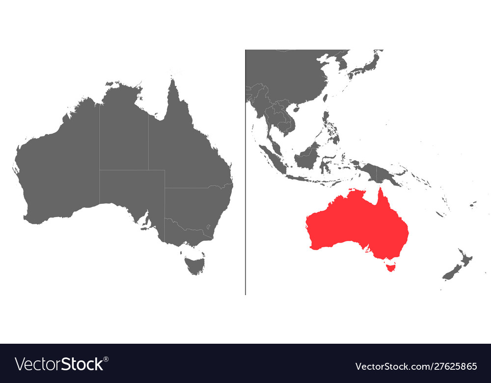 Australia Map - Oceania Region