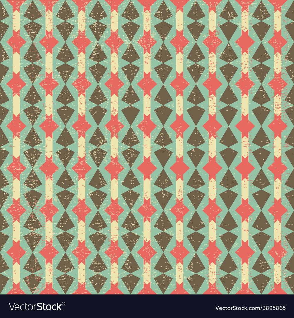 Geometric retro pattern