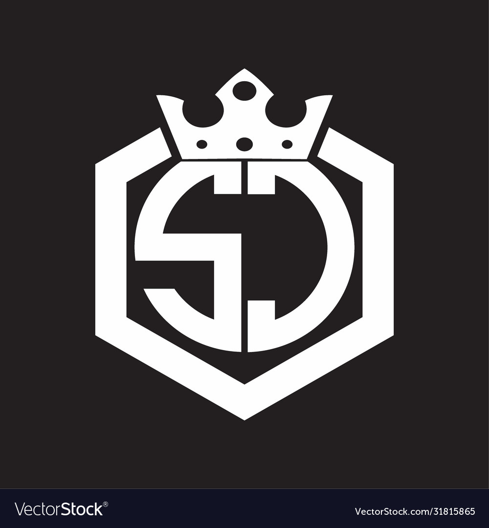 Sc logo monogram rounded hexagon shape