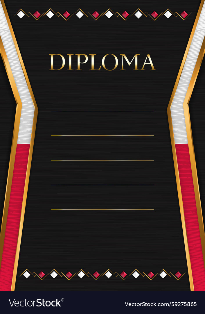 Vertical frame and border with poland flag vector image Vertical frame and border with poland flag