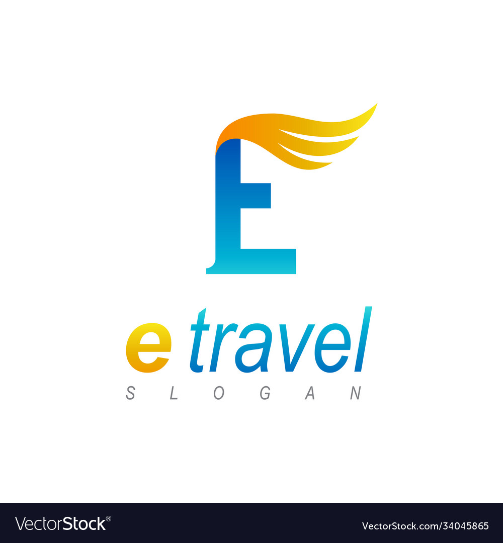 Wing Letter e Logo Design