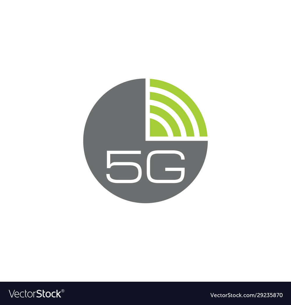 5g verwandtes Symbol auf Hintergrund für Grafik und Web