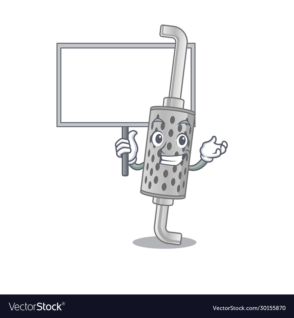 A cute picture exhaust pipe cartoon Royalty Free Vector