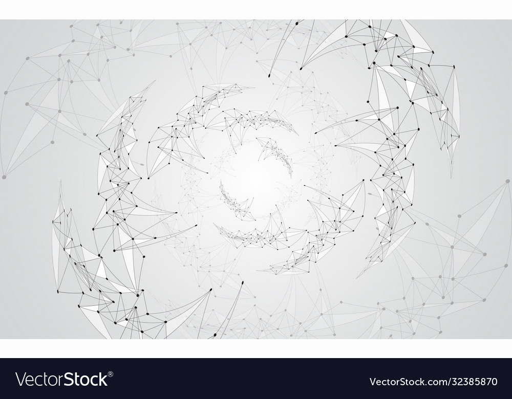 Abstract background connecting innovation dots vector image Abstract background connecting innovation dots
