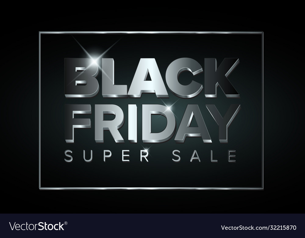 Black friday sale poster vector image Black friday sale poster