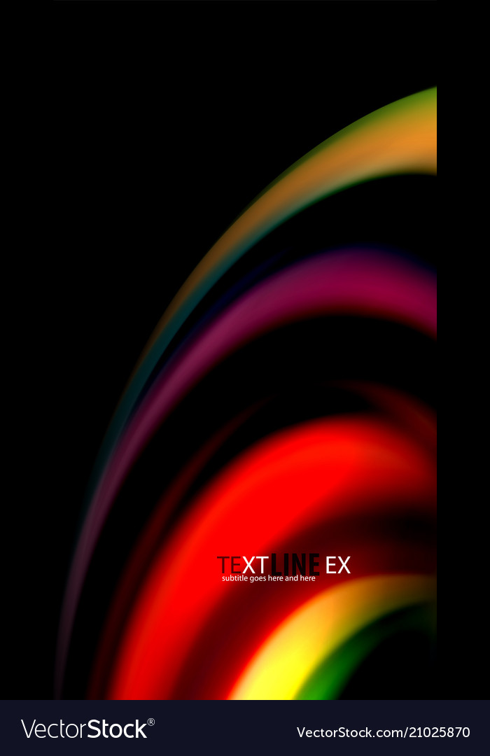 Blur color wave lines abstract background Vector Image Blur color wave lines abstract background