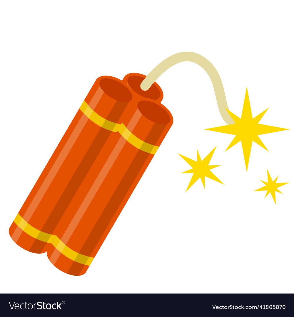Bomb and explosive objects vector image Bomb and explosive objects