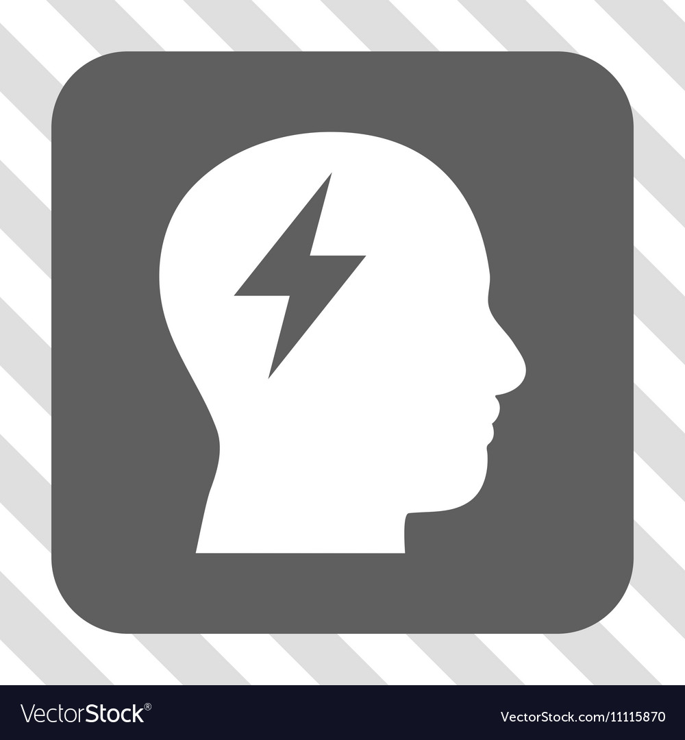 Brainstorming rounded square button