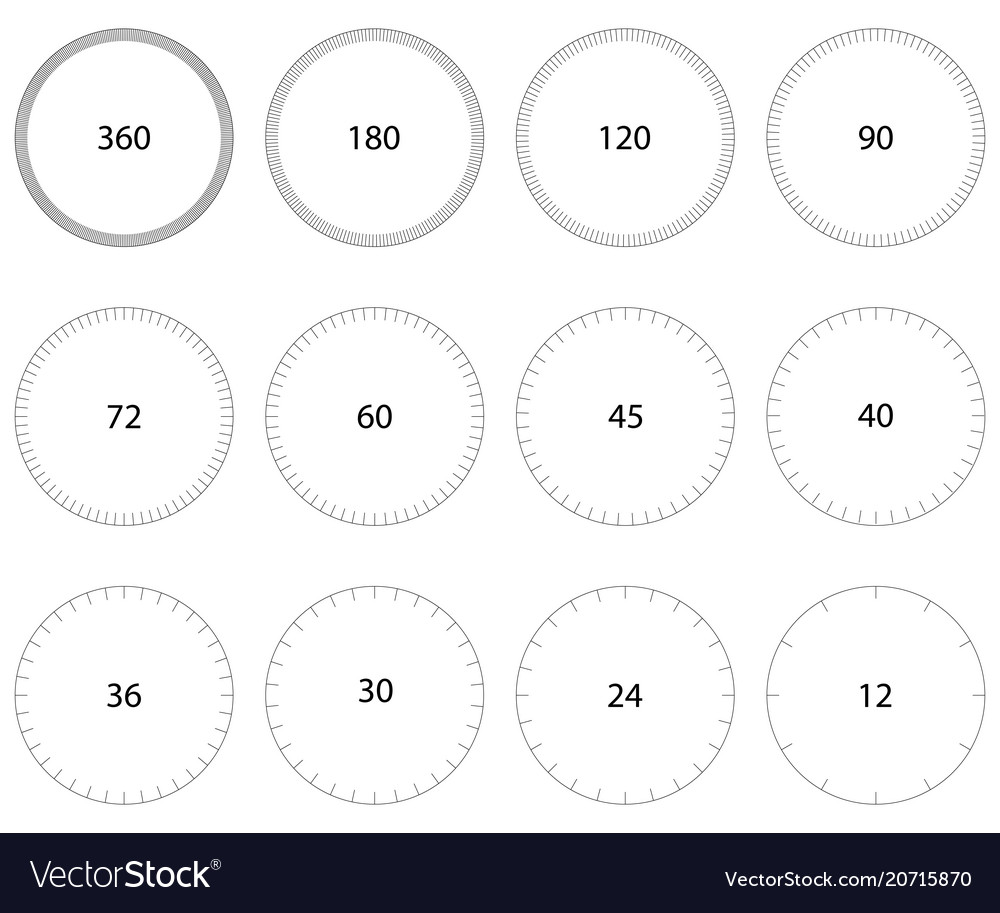 Circle Dial Scale with Division