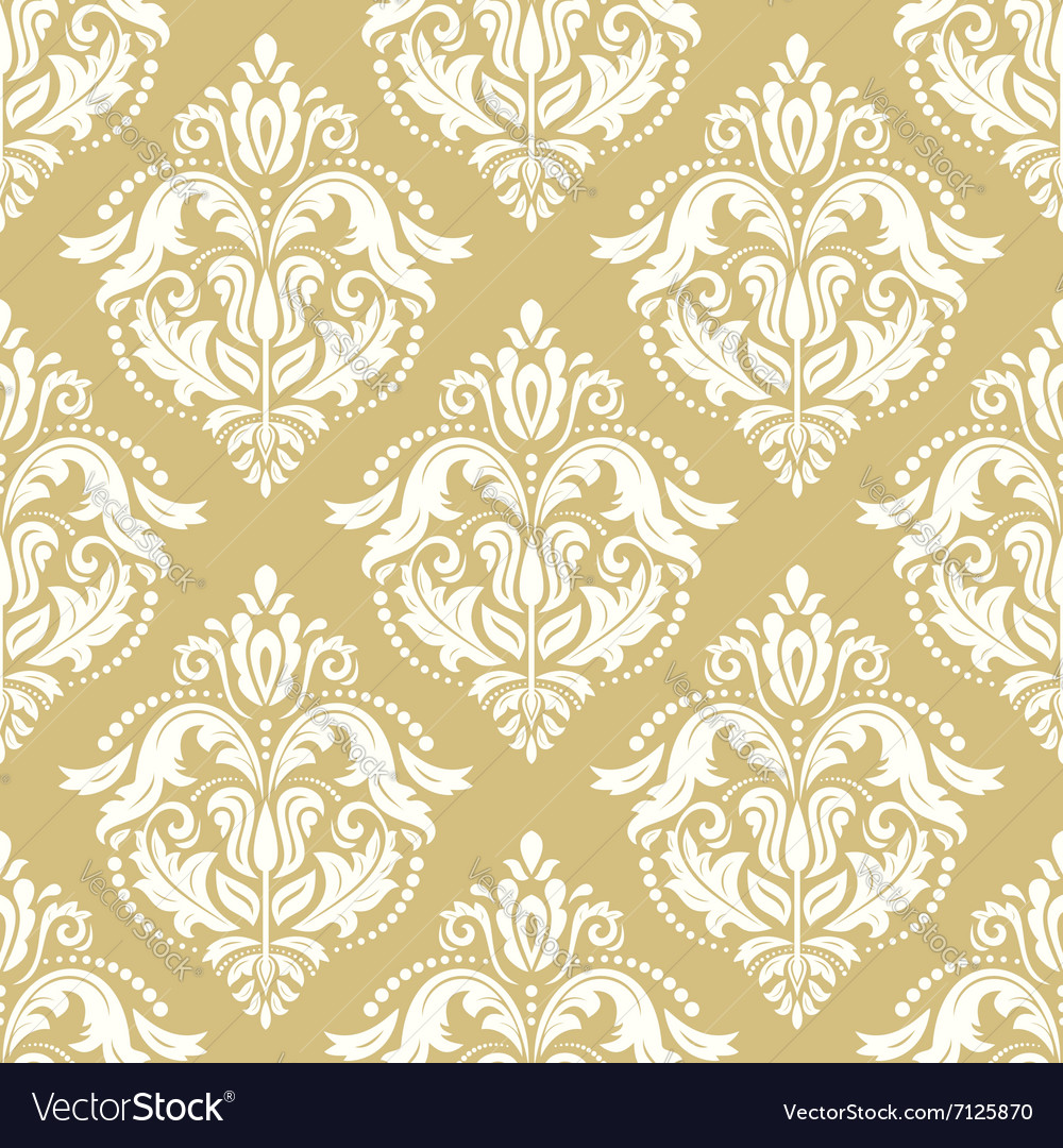 Damask seamless pattern Royalty Free Vector Image