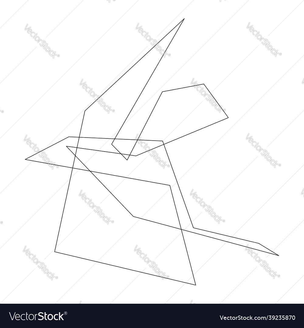 Edgy ruptured shatter splinter shape design vector image Edgy ruptured shatter splinter shape design