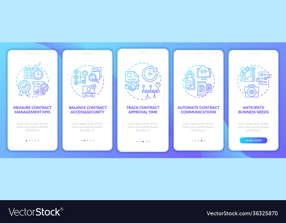 Efficient contract management tips onboarding Vector Image Efficient contract management tips onboarding