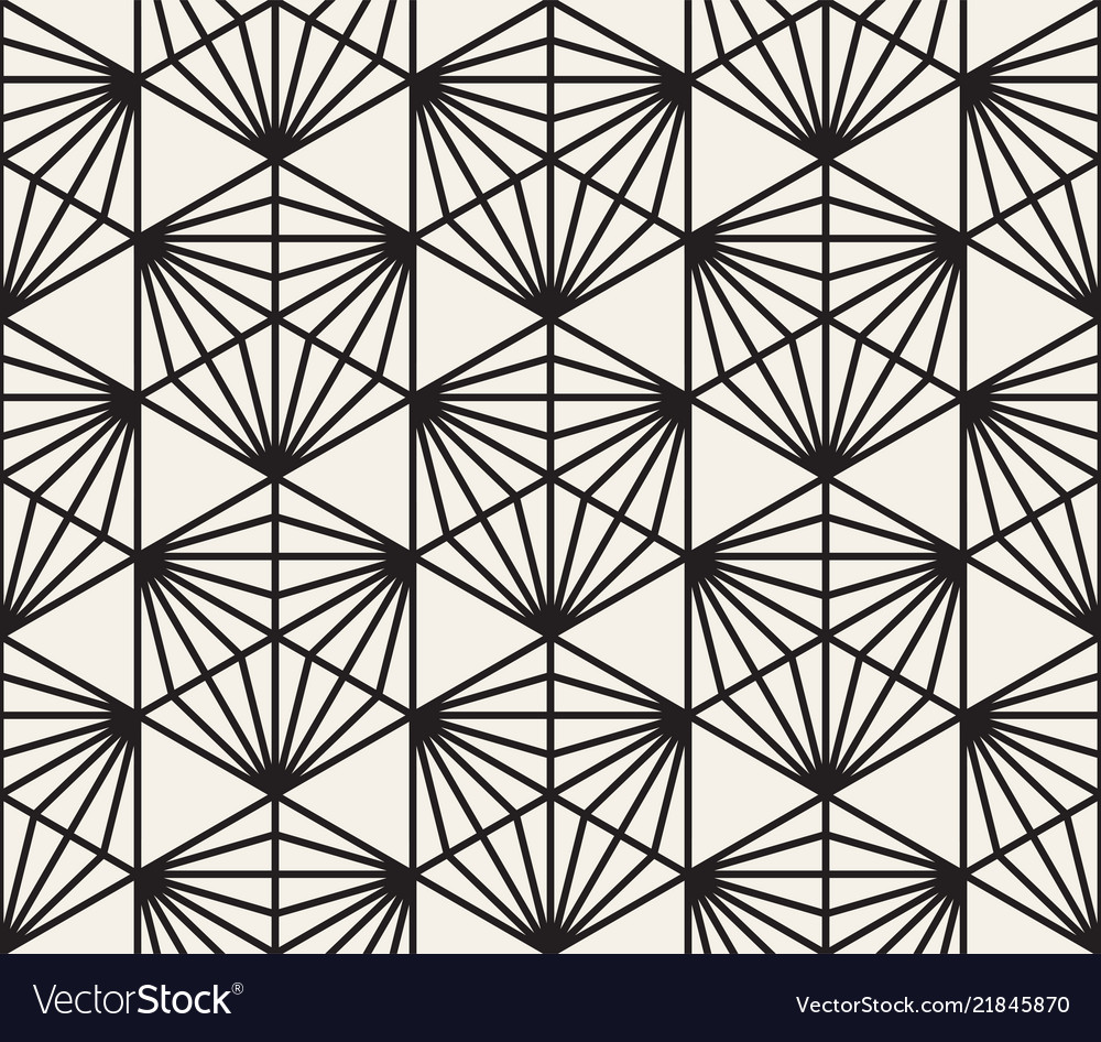 Geometric Line Pattern - Abstract Tile