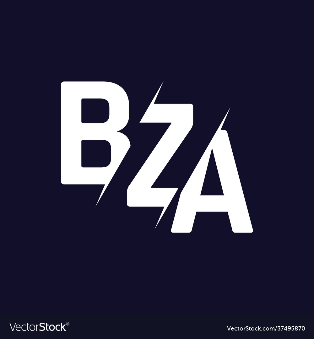 Monogram letters initial logo design bza