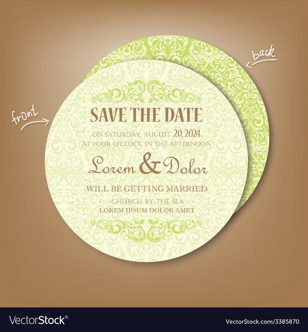 Round save the date