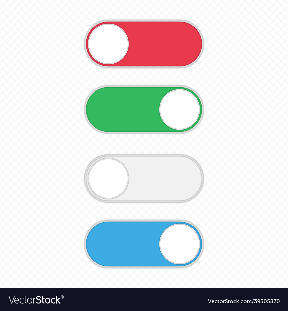 Toggle switch icon vector image Toggle switch icon