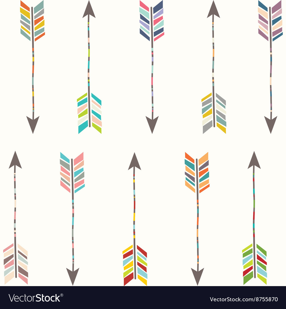 Download Tribal arrow collection Royalty Free Vector Image