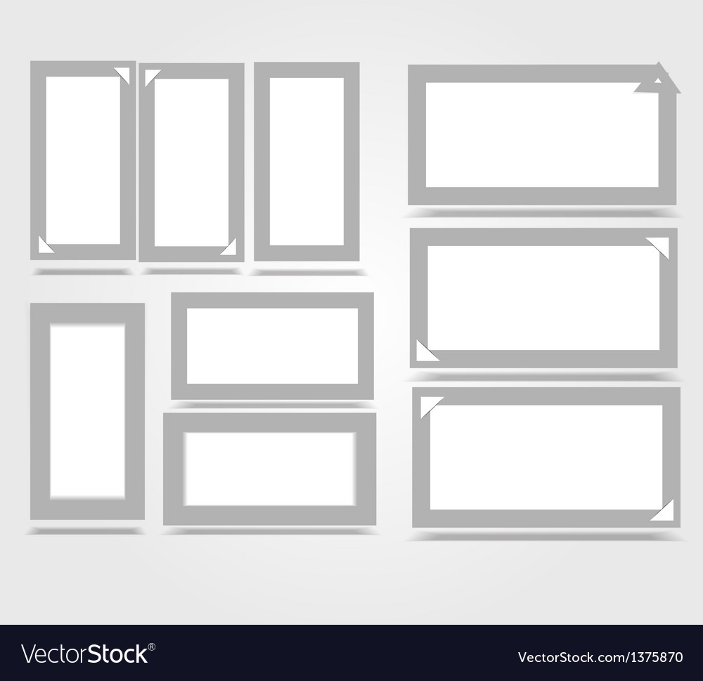 White Paper Frame with Drop Shadow