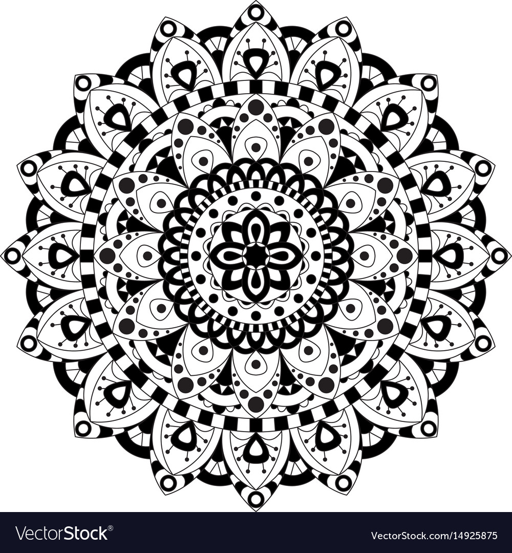 Abstract design elements round mandalas