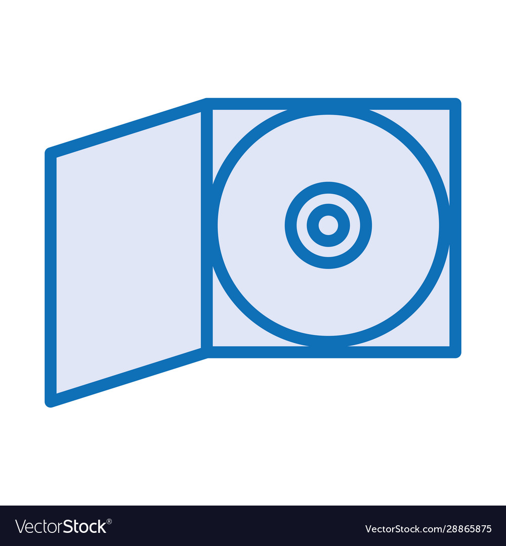 Compact disk device isolated icon