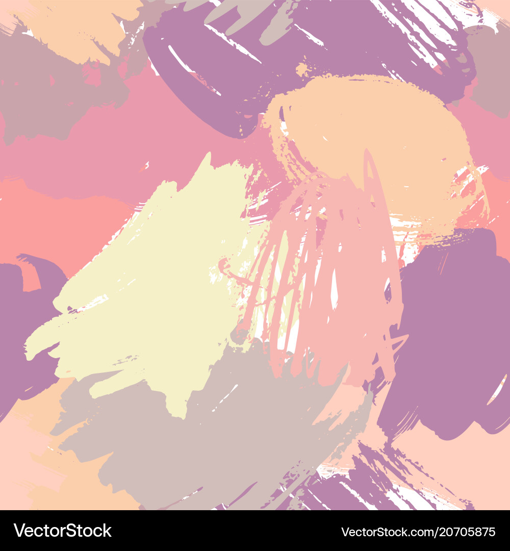 Seamless brush strokes pattern Royalty Free Vector Image