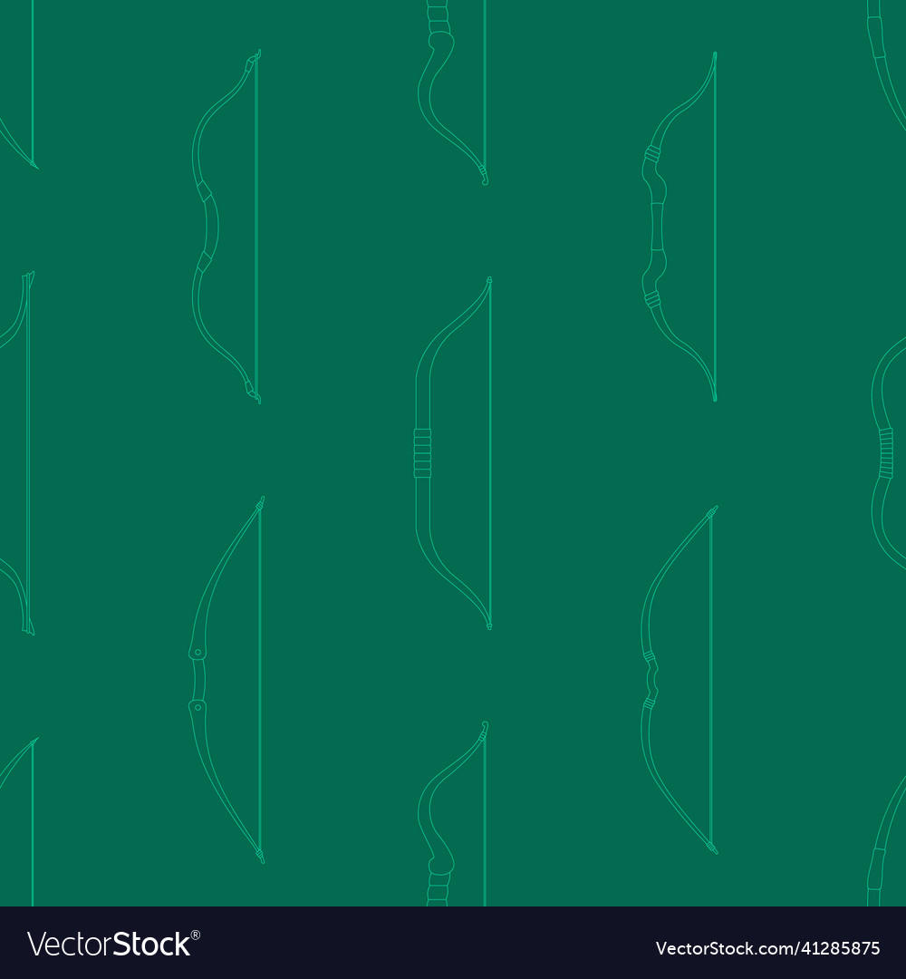 Seamless pattern with ancien tranged weapon bows