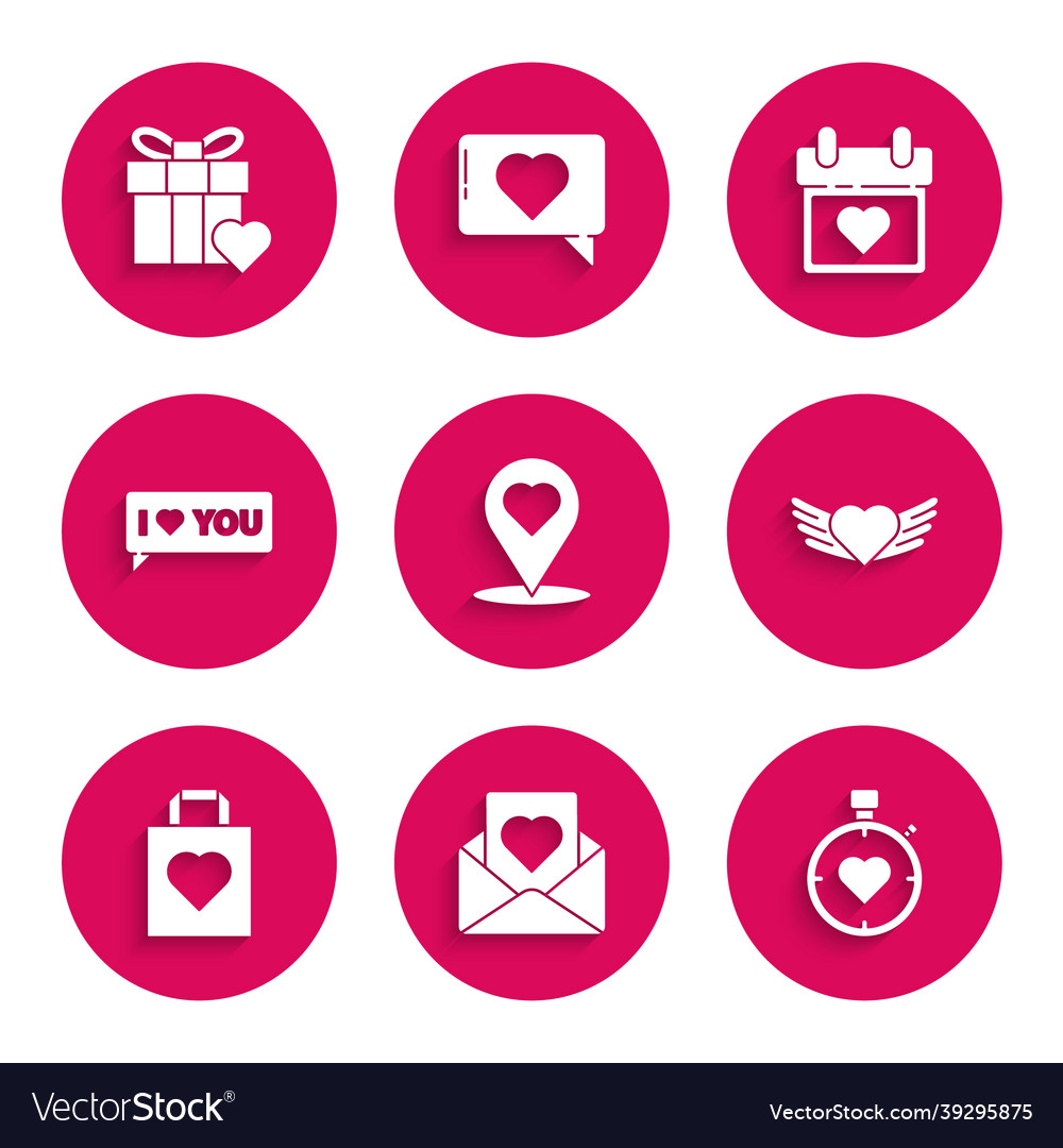Set map pointer with heart envelope