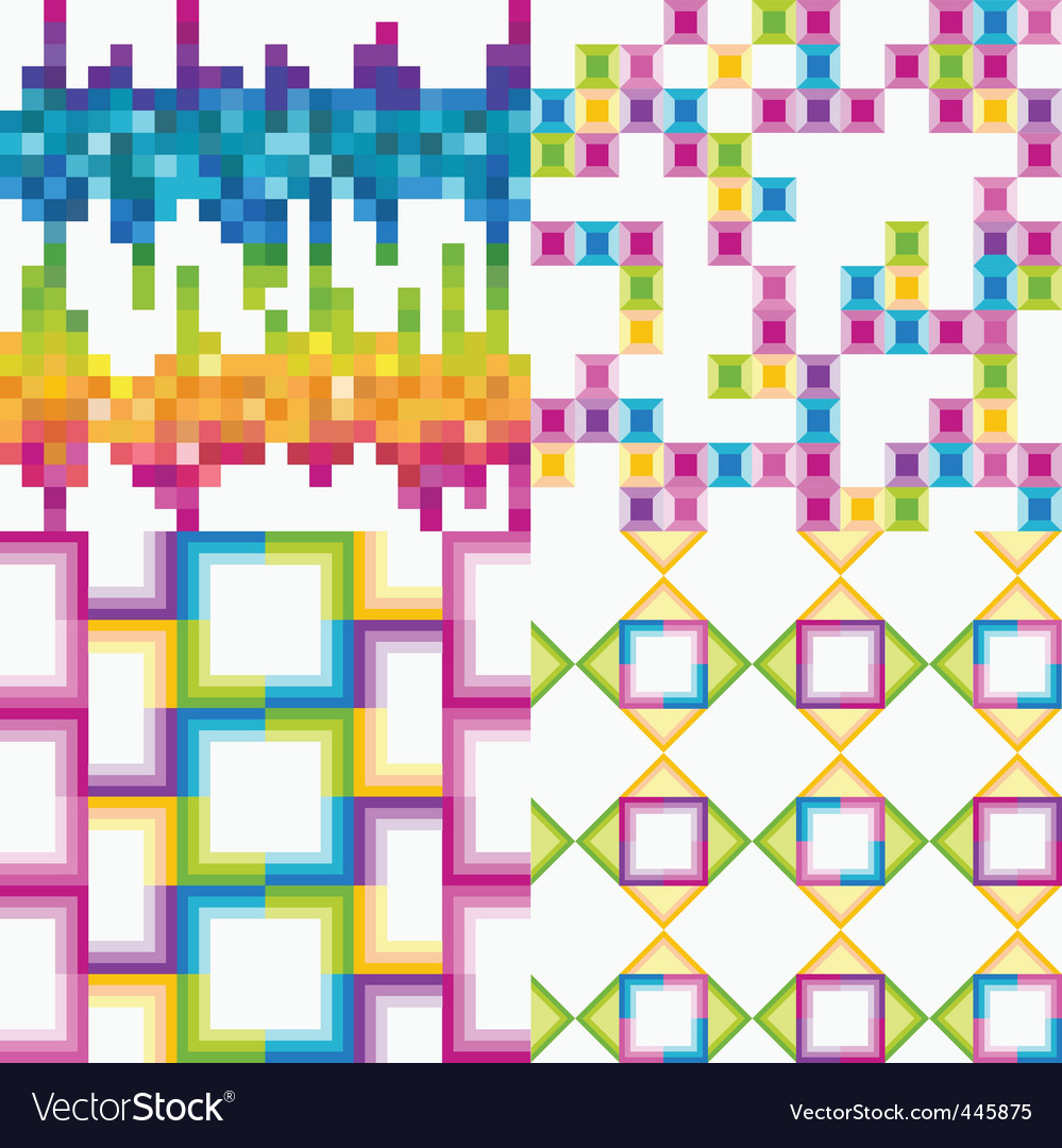 Set of abstract colorful Royalty Free Vector Image