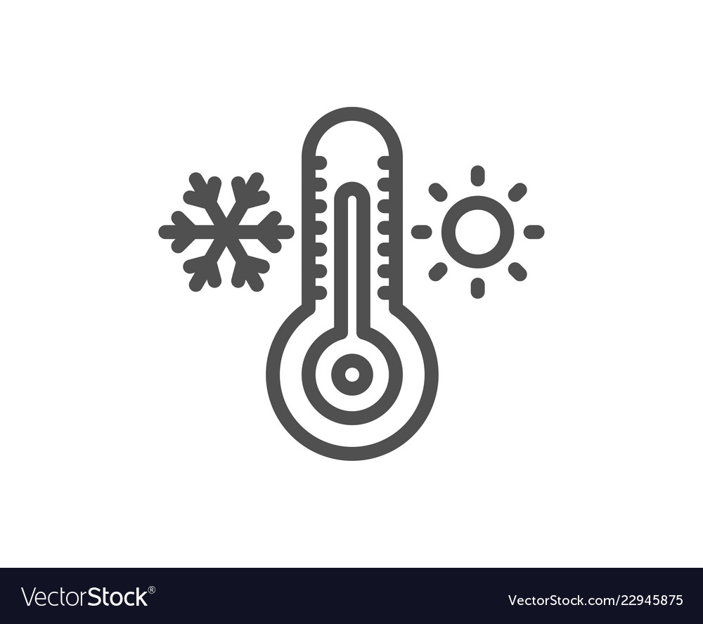 Thermometer Icon - Kalt & Warm