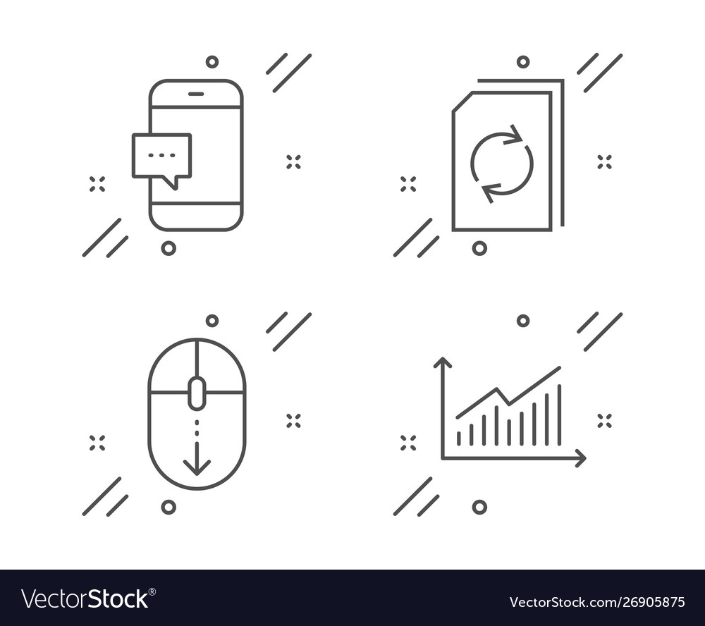 Update document scroll down and smartphone vector image Update document scroll down and smartphone
