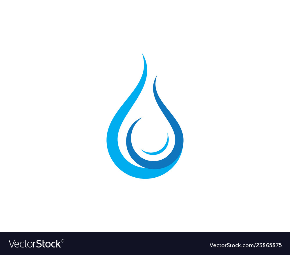 Water drop logo template