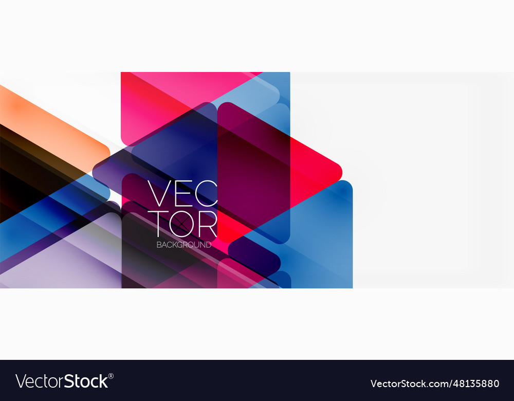 Abstract background color transparent triangles Vector Image Abstract background color transparent triangles