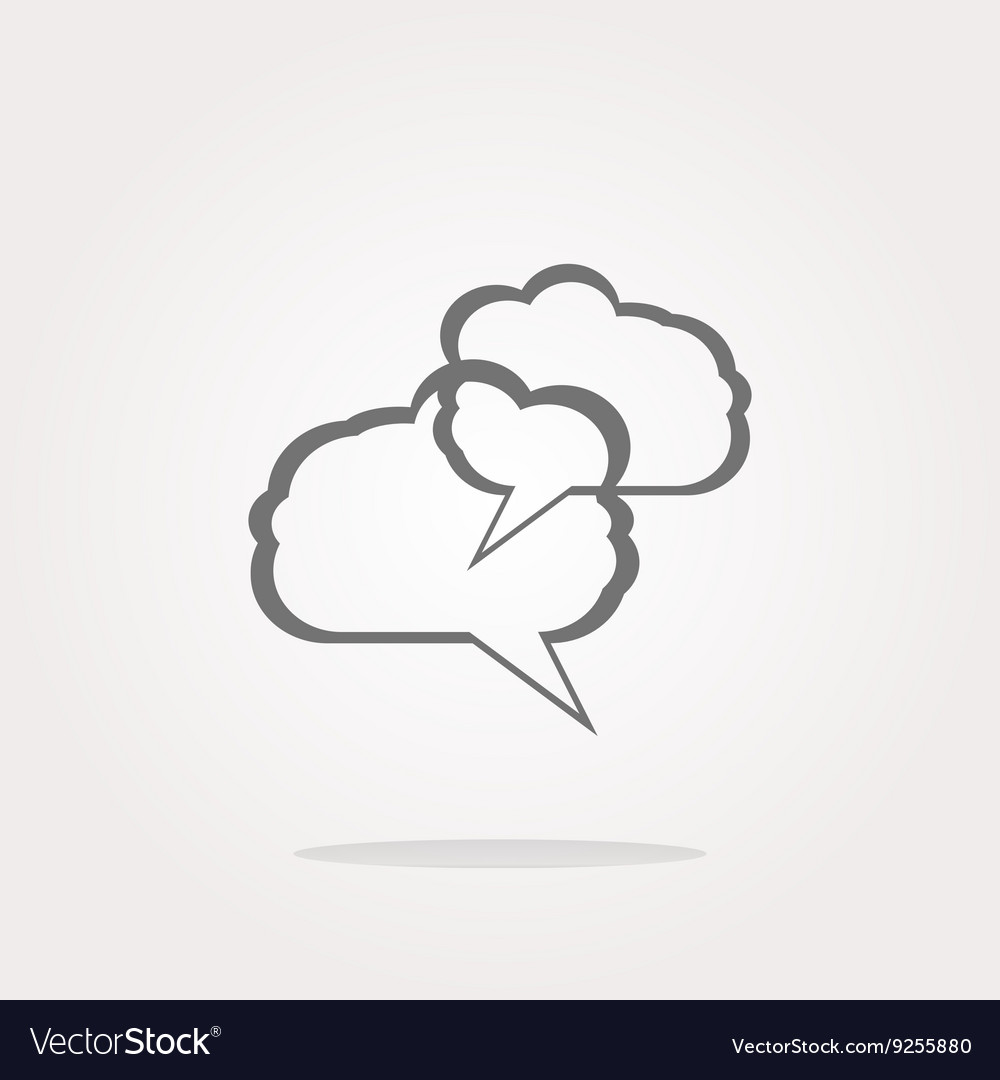 Abstract cloud set on web icon button