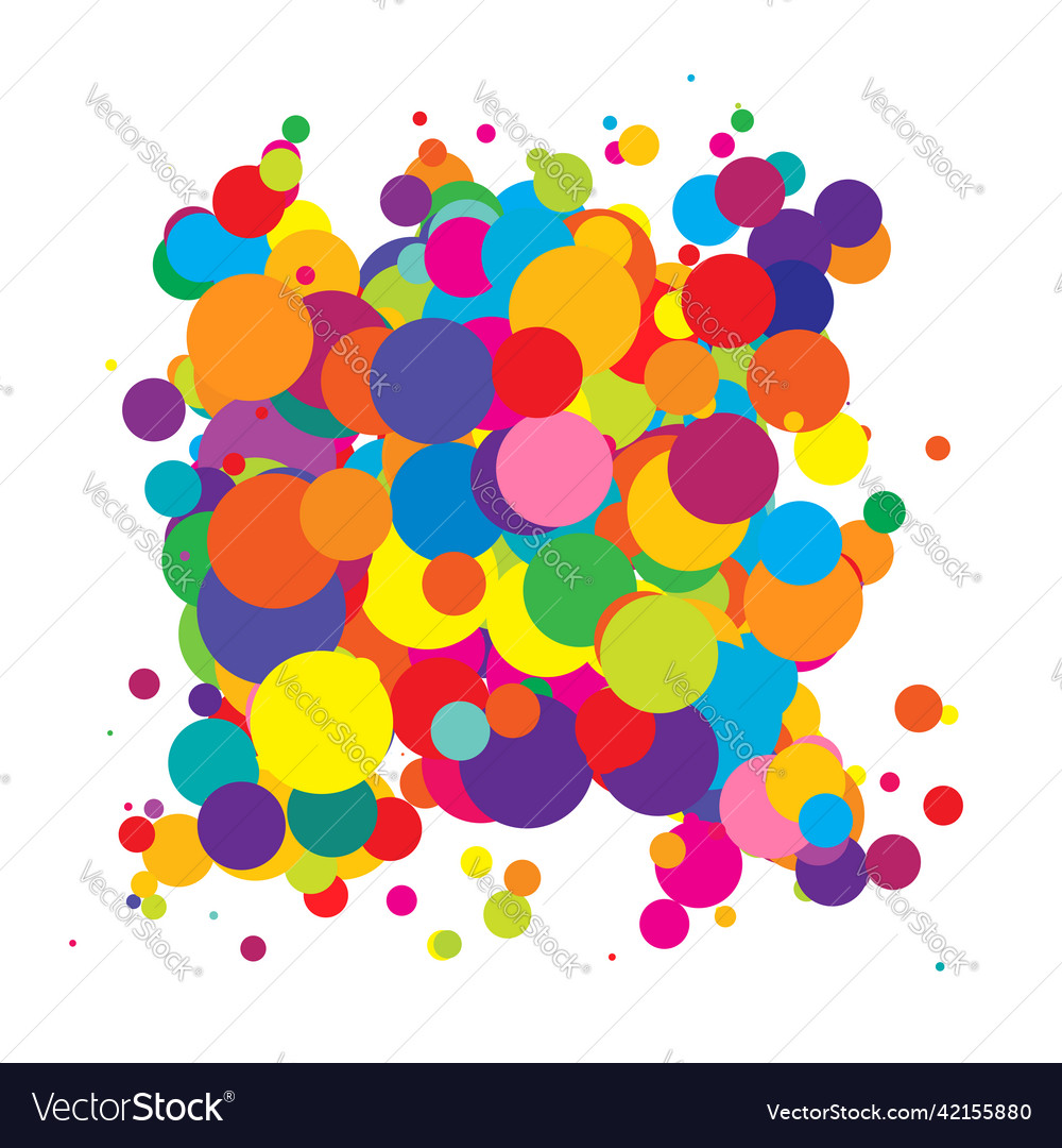 Abstract overlapping circles pattern