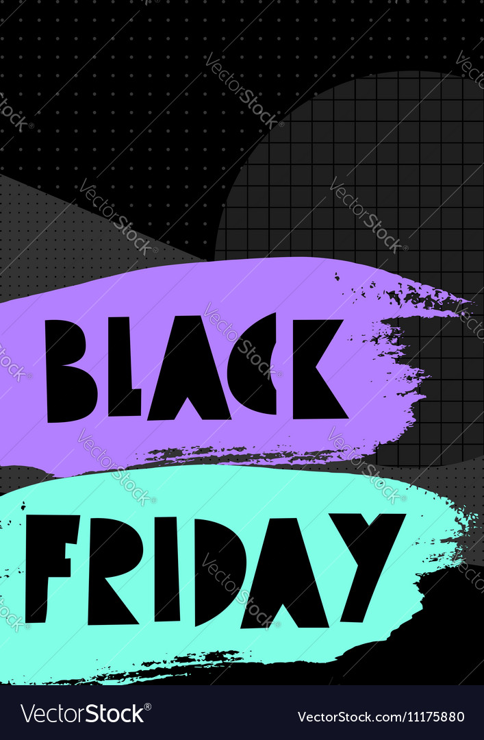 Black friday sale poster Royalty Free Vector Image