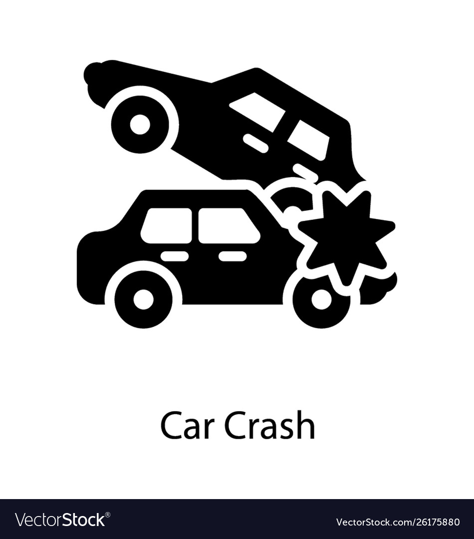 Crash cars Royalty Free Vector Image - VectorStock