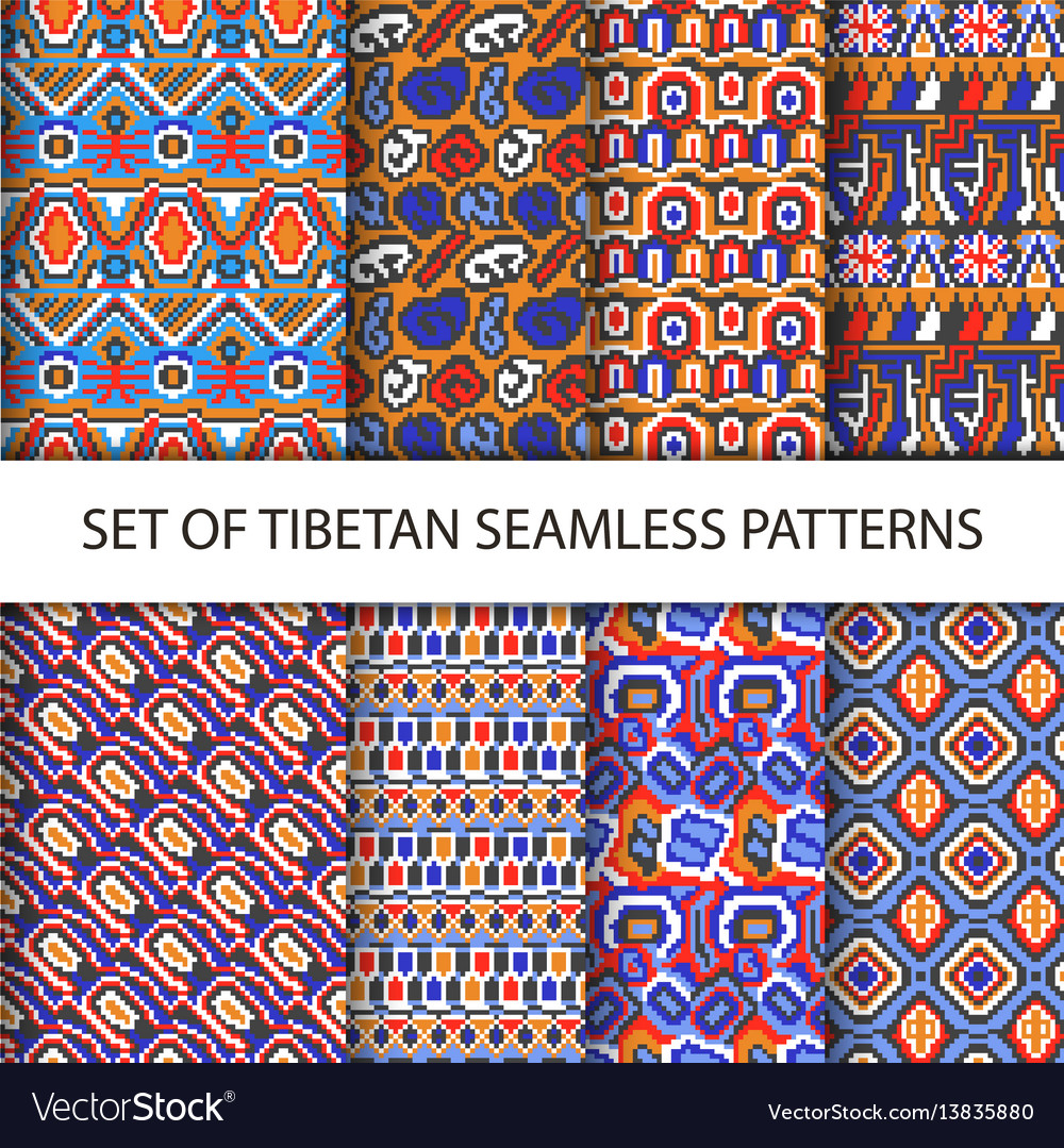 Tibet ornament seamless