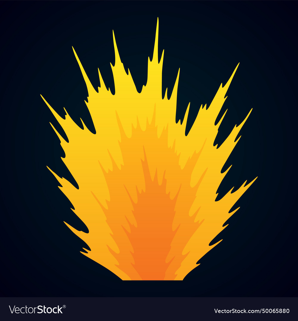 Explosion animation for game vector image Explosion animation for game