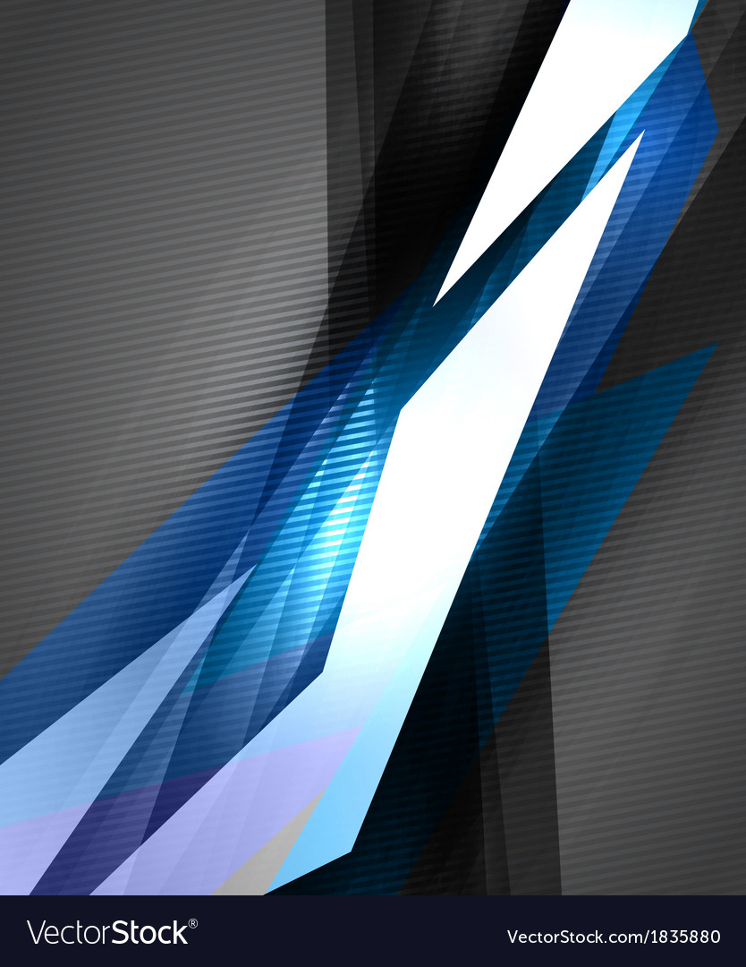 Glossy Black Lines - Tech Background